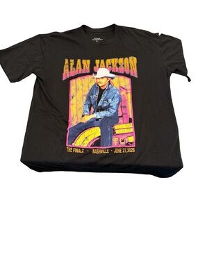 🎸🔥 Alan Jackson The Finale 2026 Nashville Concert Graphic T-Shirt XL ⭐🤠